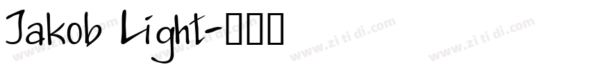 Jakob Light字体转换